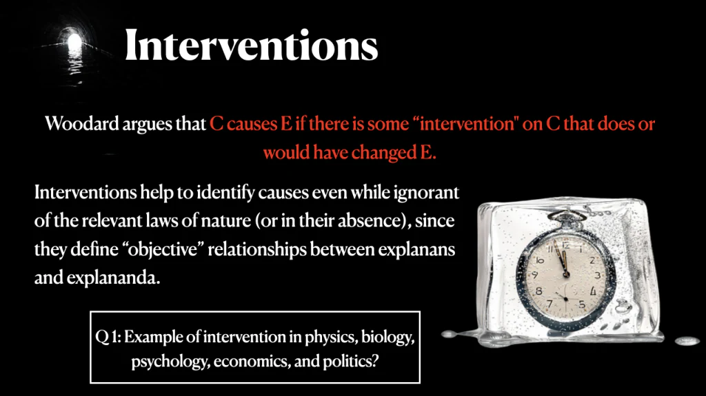 Lecture slides: Causation and the Special Sciences