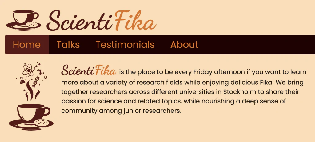 ScientiFika website archive preview